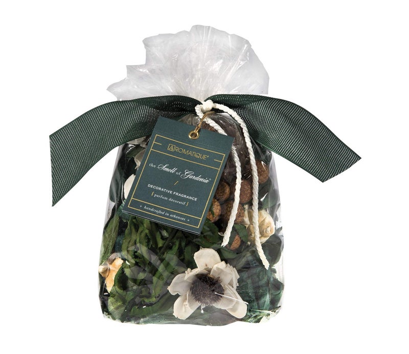 Aromatique, Gardenia, 7 oz Scented Decorative Potpourri Bag of Fragrant Bowl Filler for Home and Office, for Bridal Showers, Housewarming Parties, Decorative Catch-All Bowls